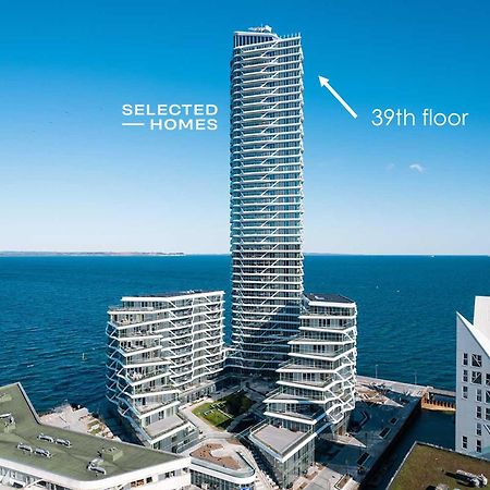 Penthouse Paradise On 39Th Floor Apartment Arhus Bagian luar foto