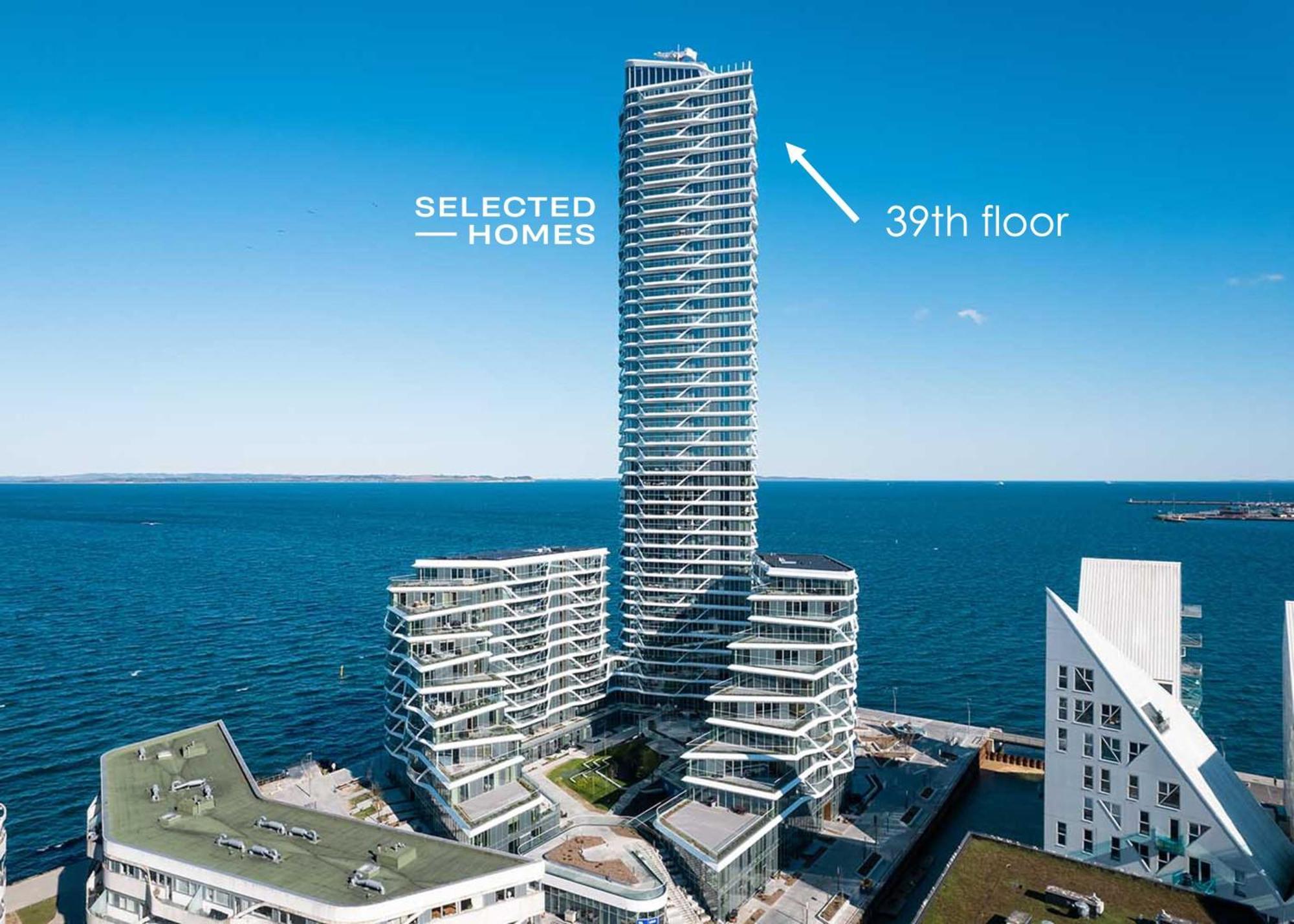 Penthouse Paradise On 39Th Floor Apartment Arhus Bagian luar foto
